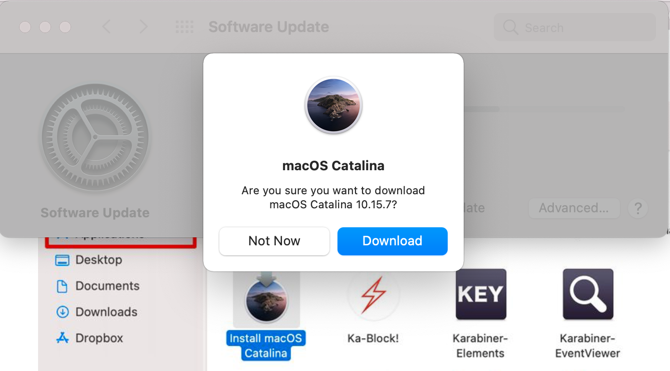 download macOS Catalina from App Store 