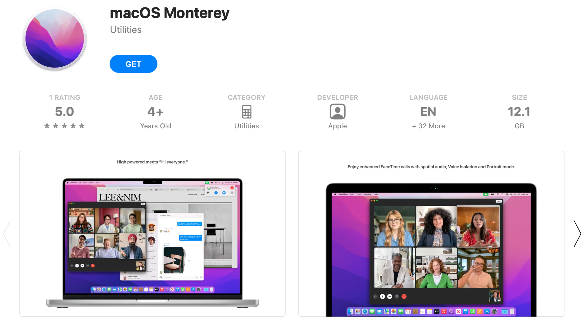 how to download macOS Monterey via App Strore