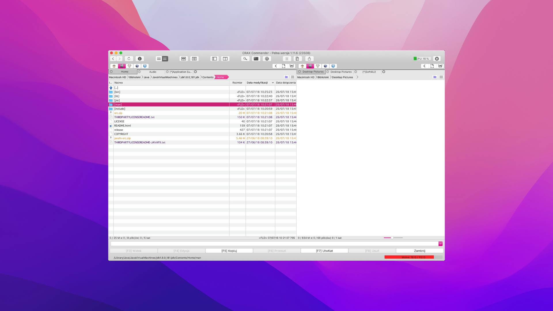 CRAX Commander is one of the file managers for Mac.