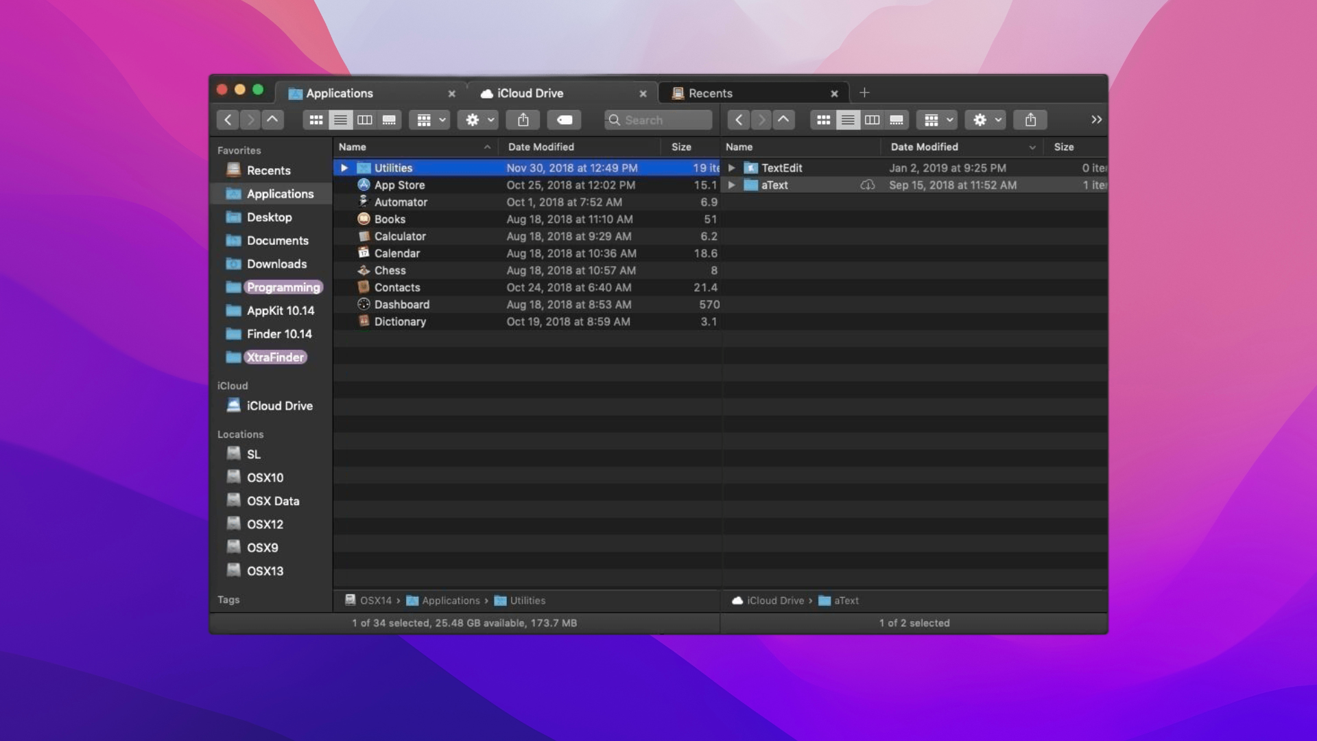 XtraFinder is one of the file managers for Mac.