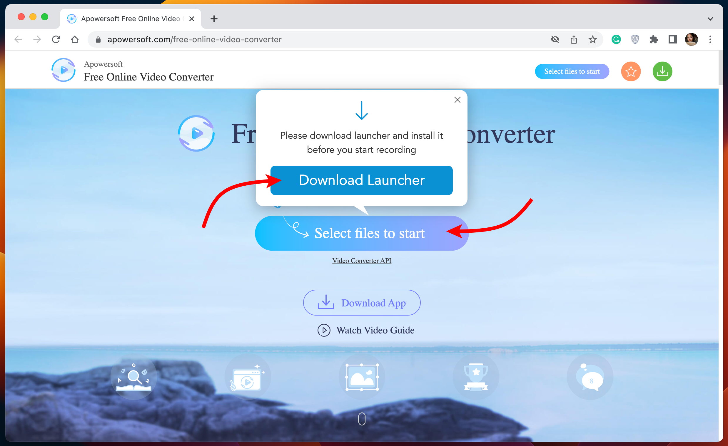 Download Apowersoft Launcher.