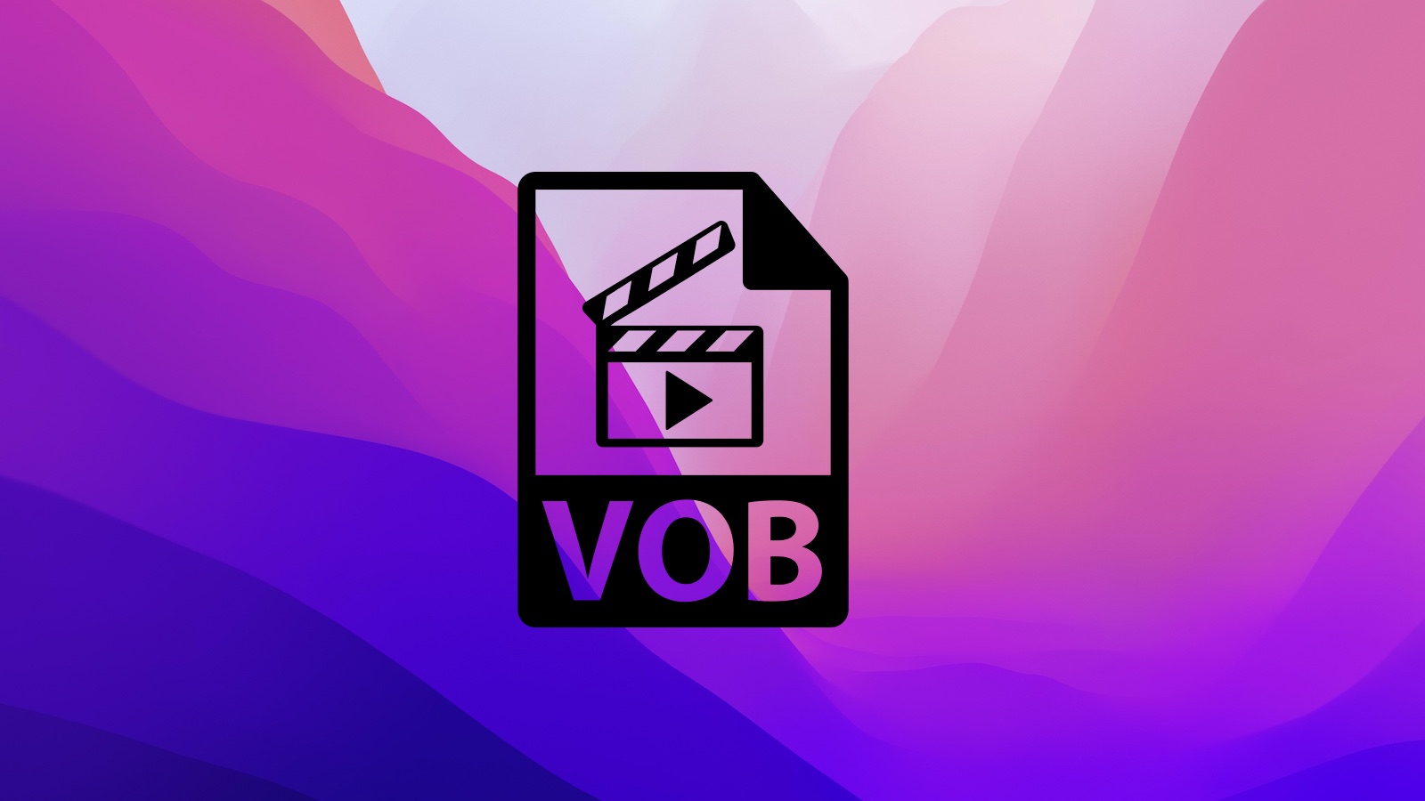 What is a VOB file format.