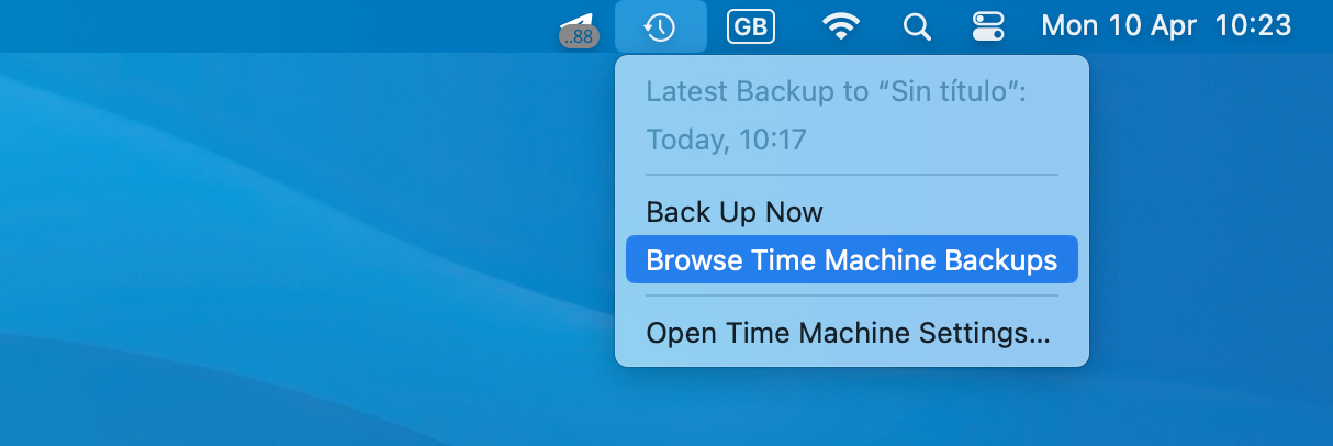 browsing time machine backups