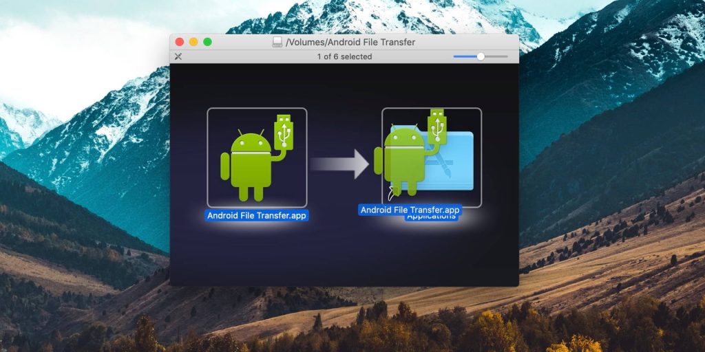 Android File Transfer is a native program for transferring files from Android to a Mac