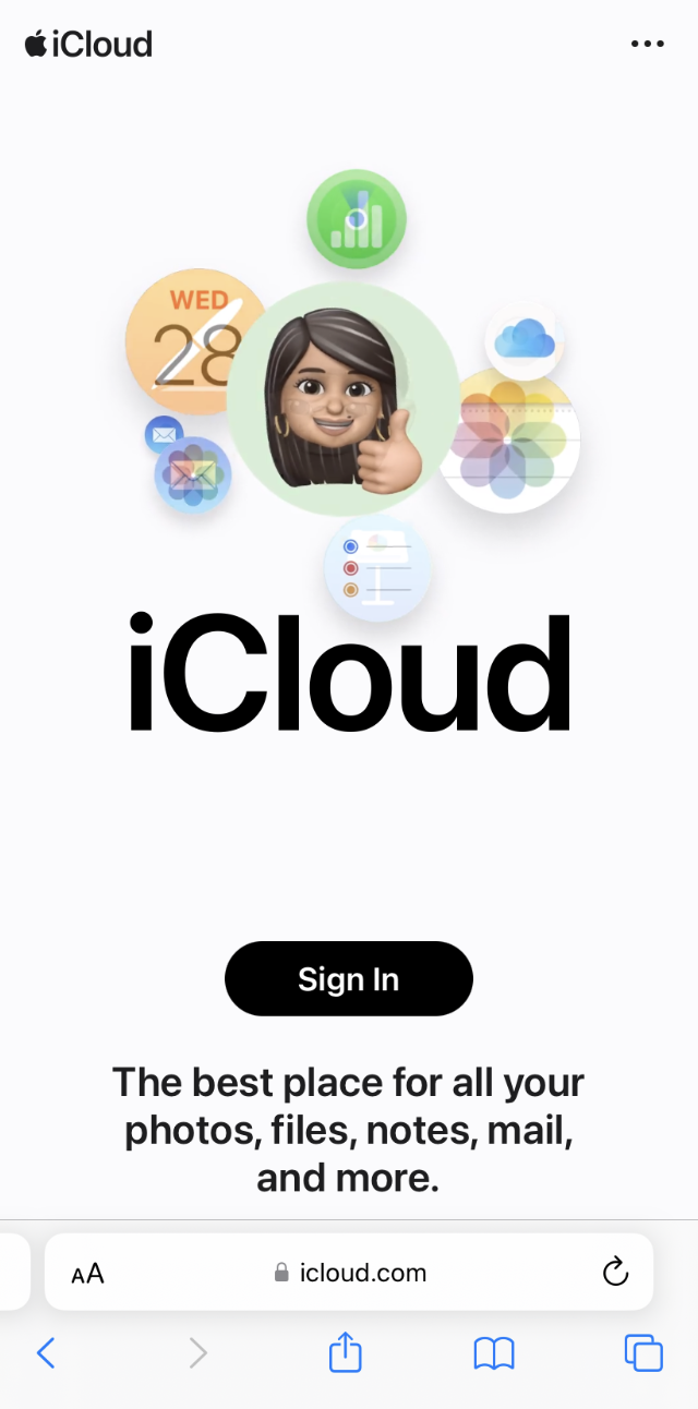 browse icloud on iphone