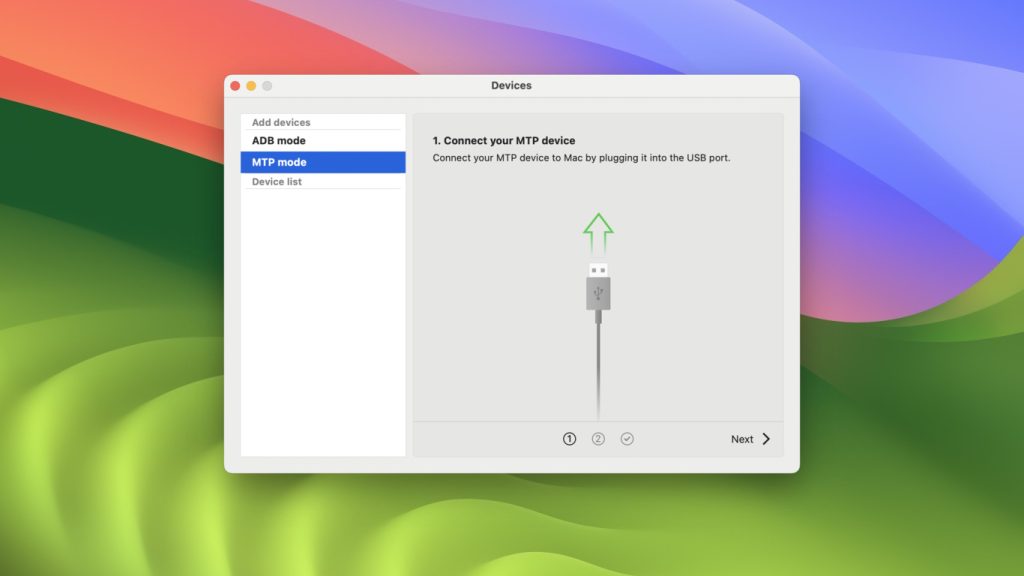 Choose the right mode so that your phone can connect to your Mac seamlessly